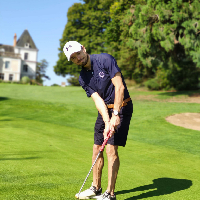 Le polo de golf technique bleu marine Le Bazar des GolfeursTextile homme